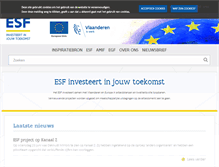 Tablet Screenshot of esf-agentschap.be